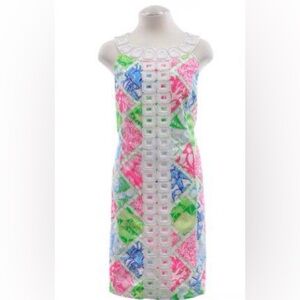 EUC Lilly Pulitzer 50th Jubilee Shift Patchwork Dress 4